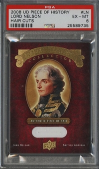 2008 Upper Deck Piece of History "Hair Cuts" #LN Lord Nelson - PSA EX-MT 6
